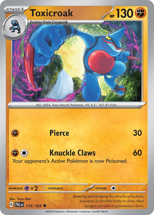 Toxicroak Reverse Holo 115/193