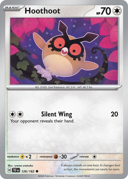 Hoothoot Reverse Holo 126/162