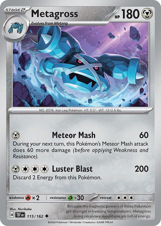 Metagross Reverse Holo 115/162