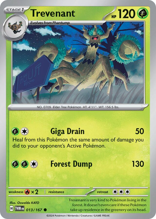 Trevenant Reverse Holo 013/167