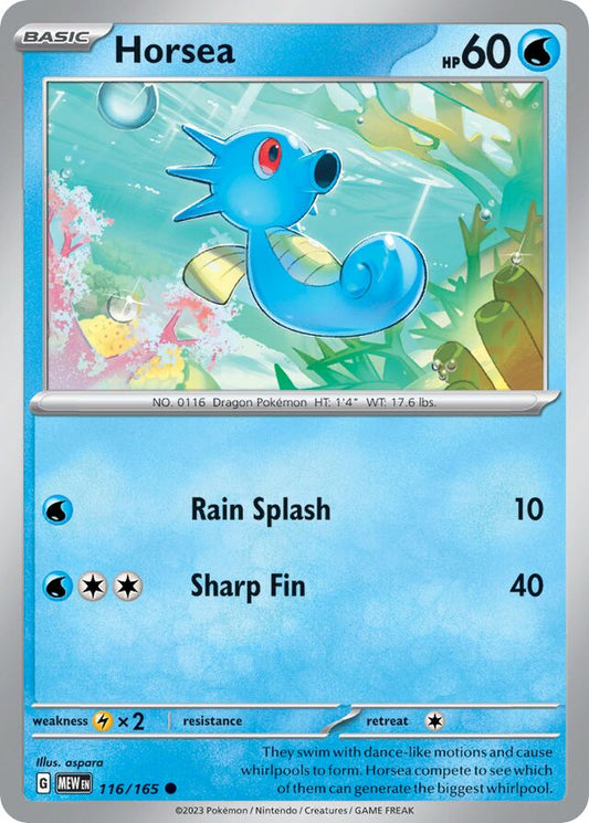 Horsea Reverse Holo 116/165