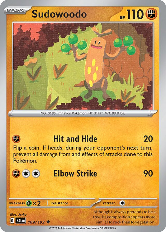 Sudowoodo Reverse Holo 109/193